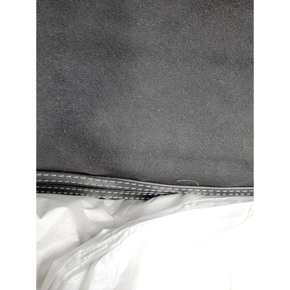 Sam Edelman Dallie Flap Crossbody Bag Women's Black Chain Strap Back Zipper - Picture 8 of 15